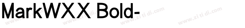 MarkWXX Bold字体转换